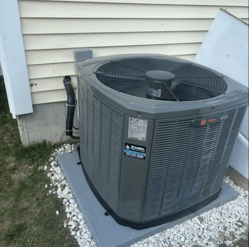 3R Plumbing and Mechanical serviced AC condenser unit